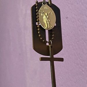 Cross with St.Michael pendant